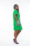 Modern Afro Couture Green Gown