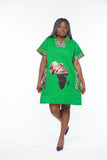 Modern Afro Couture Green Gown