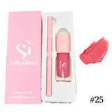 Matte liquid lipstick and eyeliner set