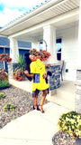 Afro-Inspired Yellow Gown