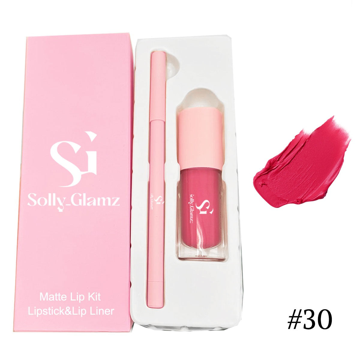 Matte liquid lipstick and eyeliner set