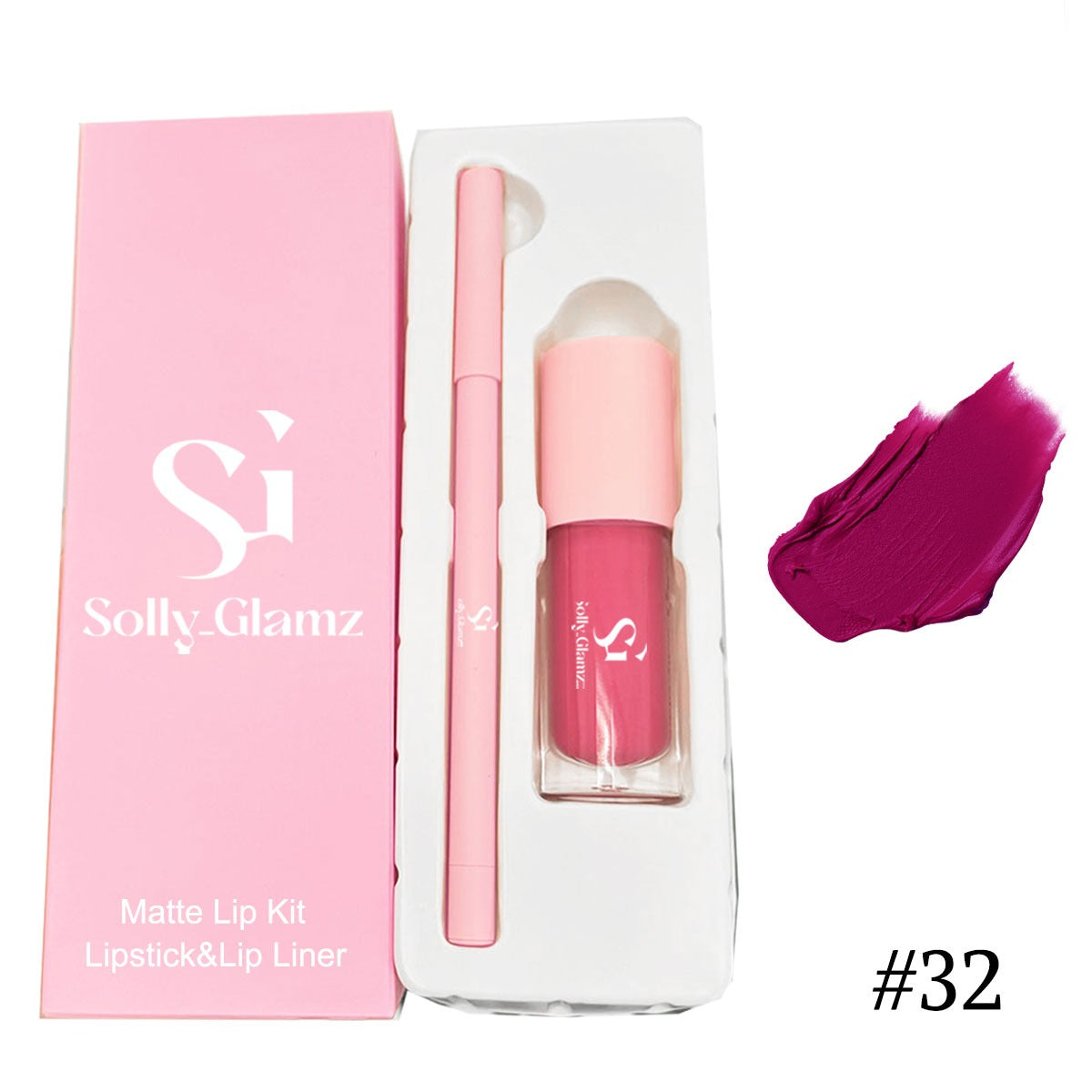 Matte liquid lipstick and eyeliner set