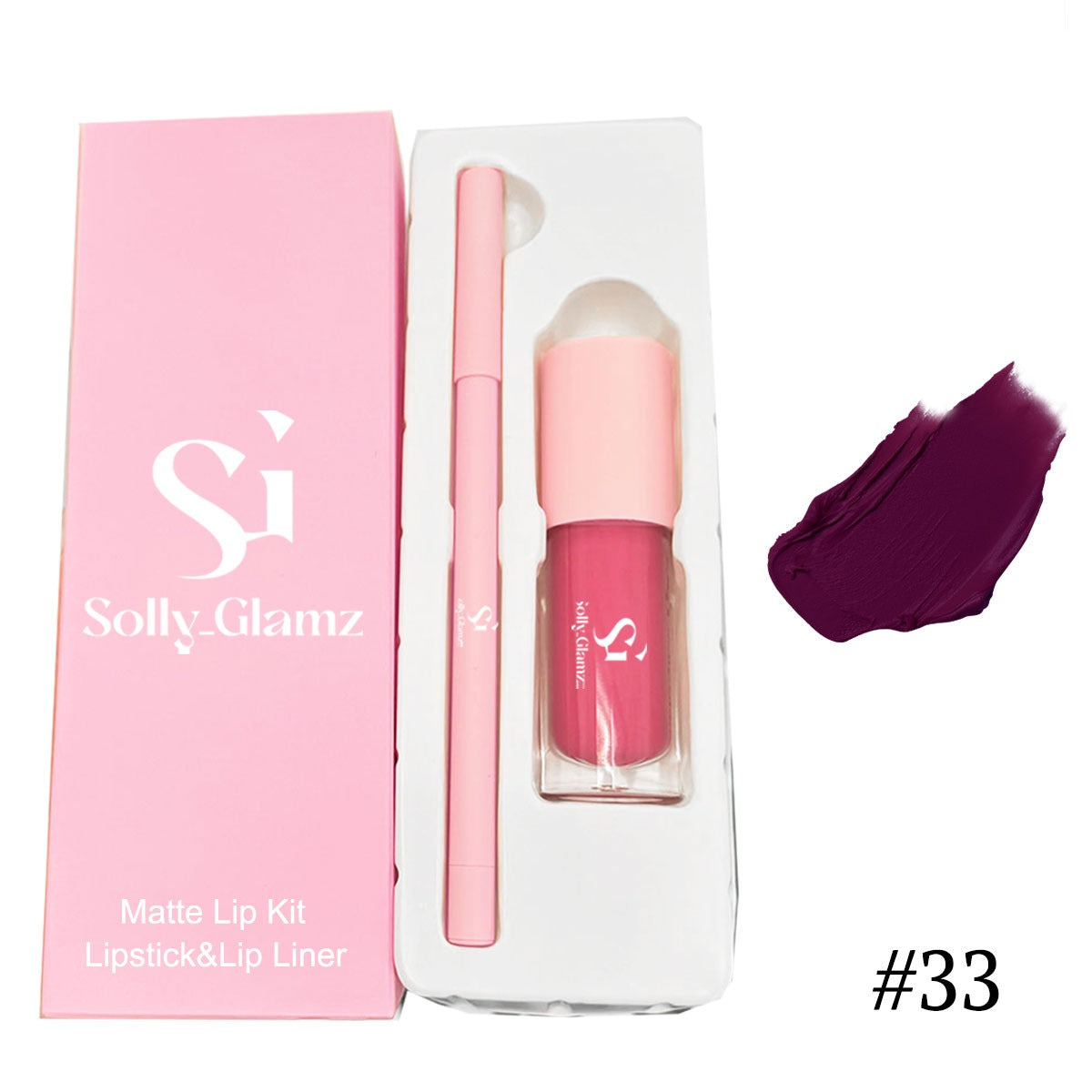 Matte liquid lipstick and eyeliner set