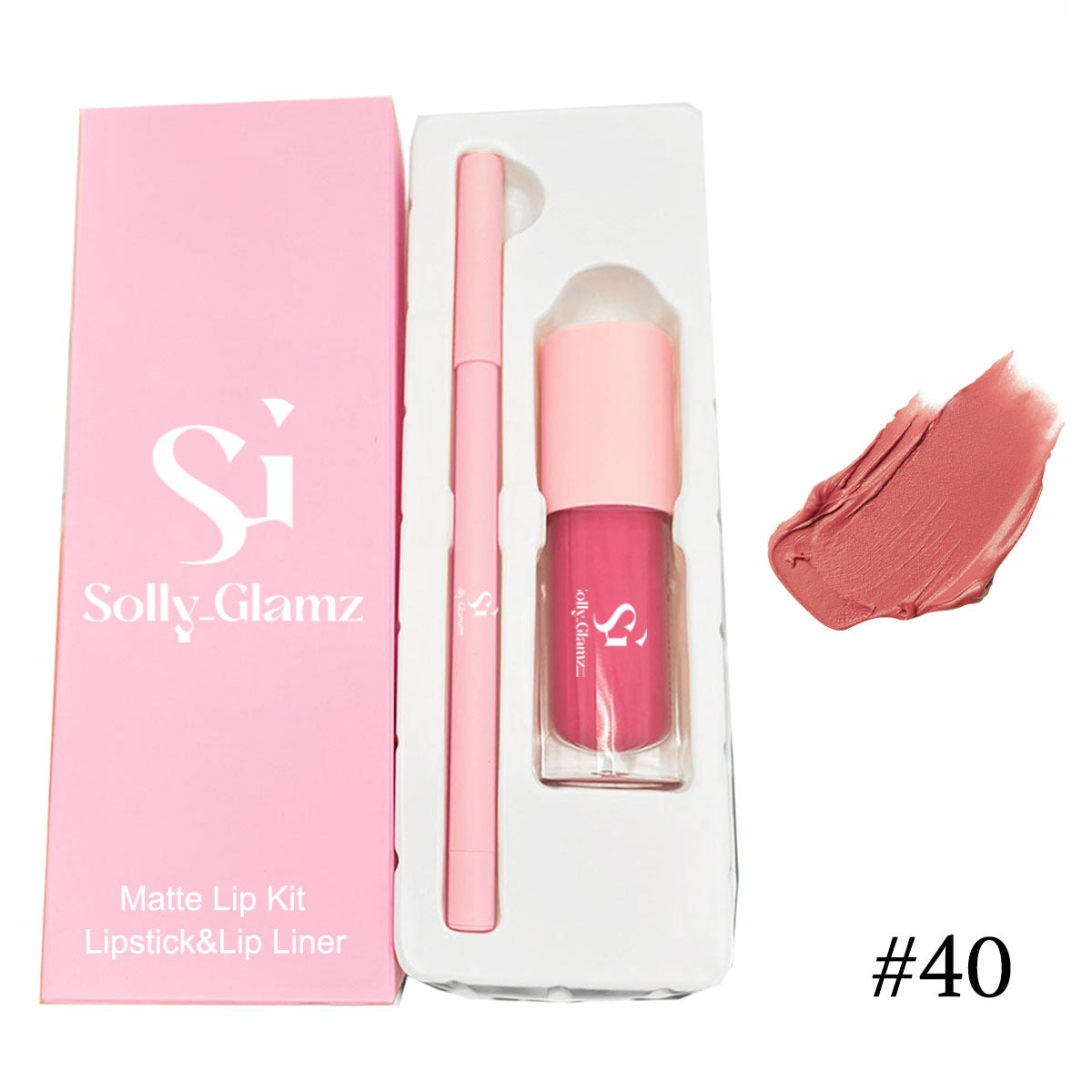 Matte liquid lipstick and eyeliner set