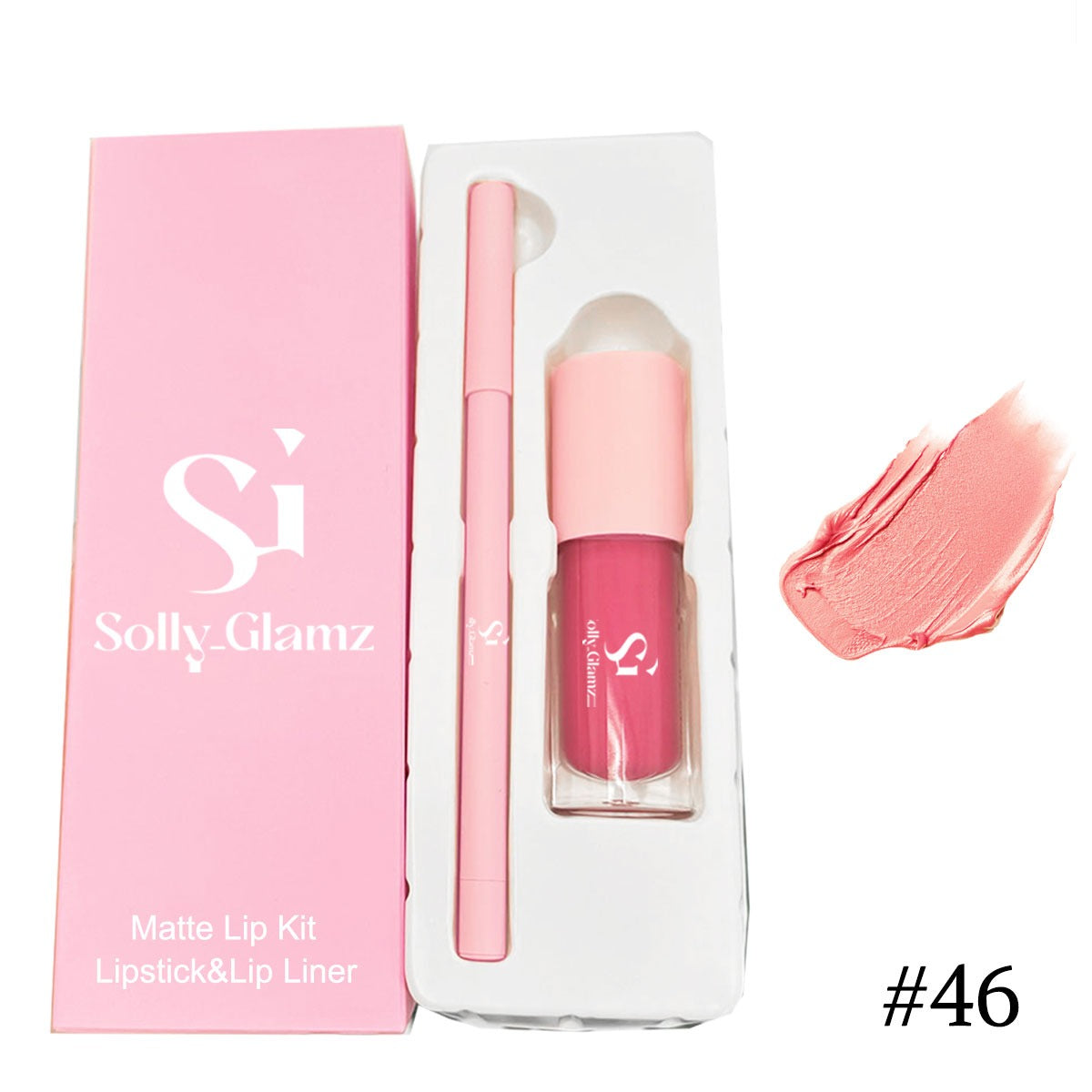 Matte liquid lipstick and eyeliner set