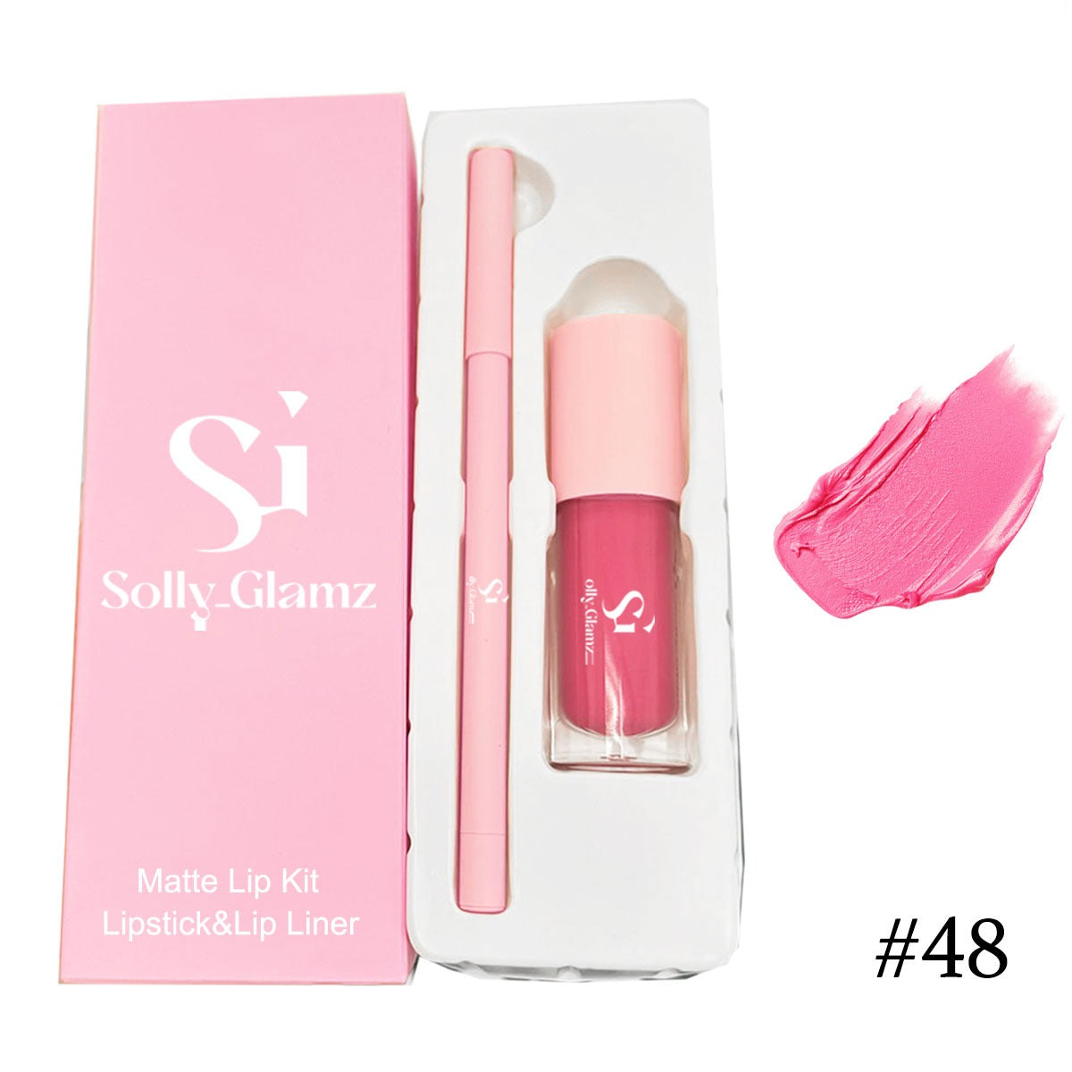 Matte liquid lipstick and eyeliner set