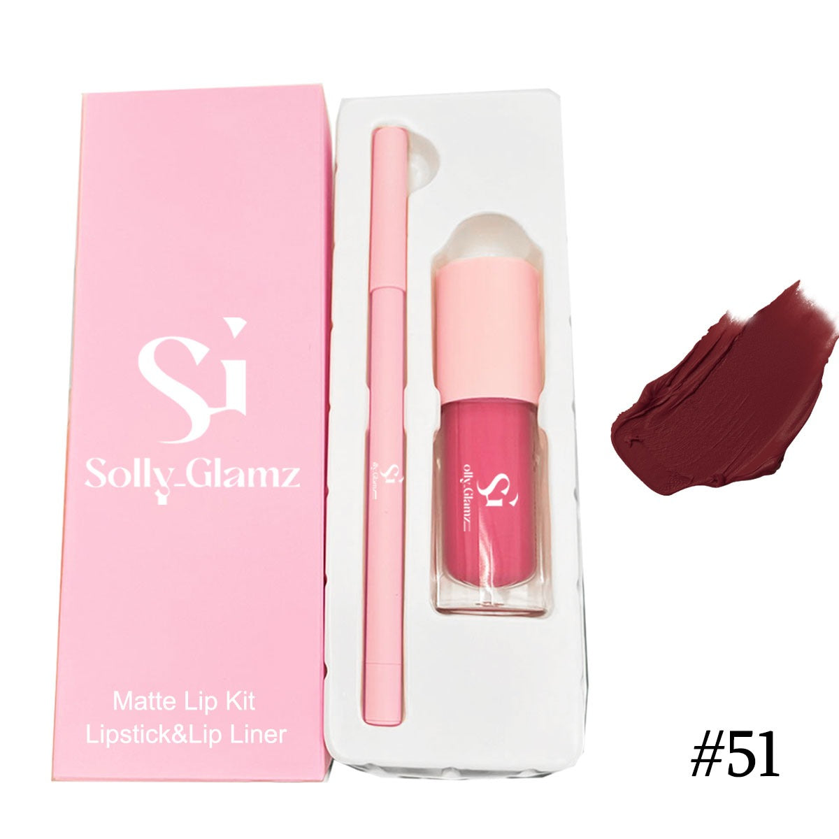 Matte liquid lipstick and eyeliner set