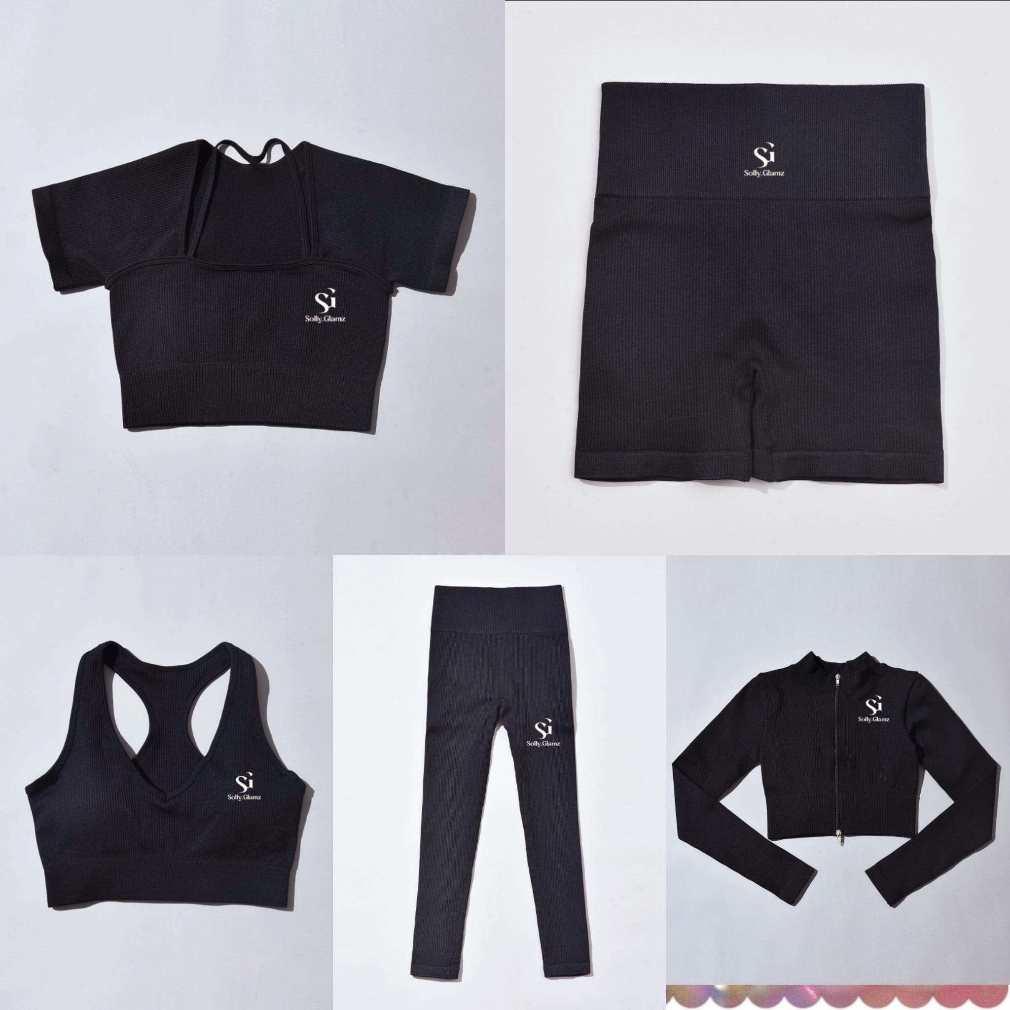 5 in 1 Female Gym wear sets