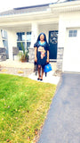 Afro Coutour Black Gown