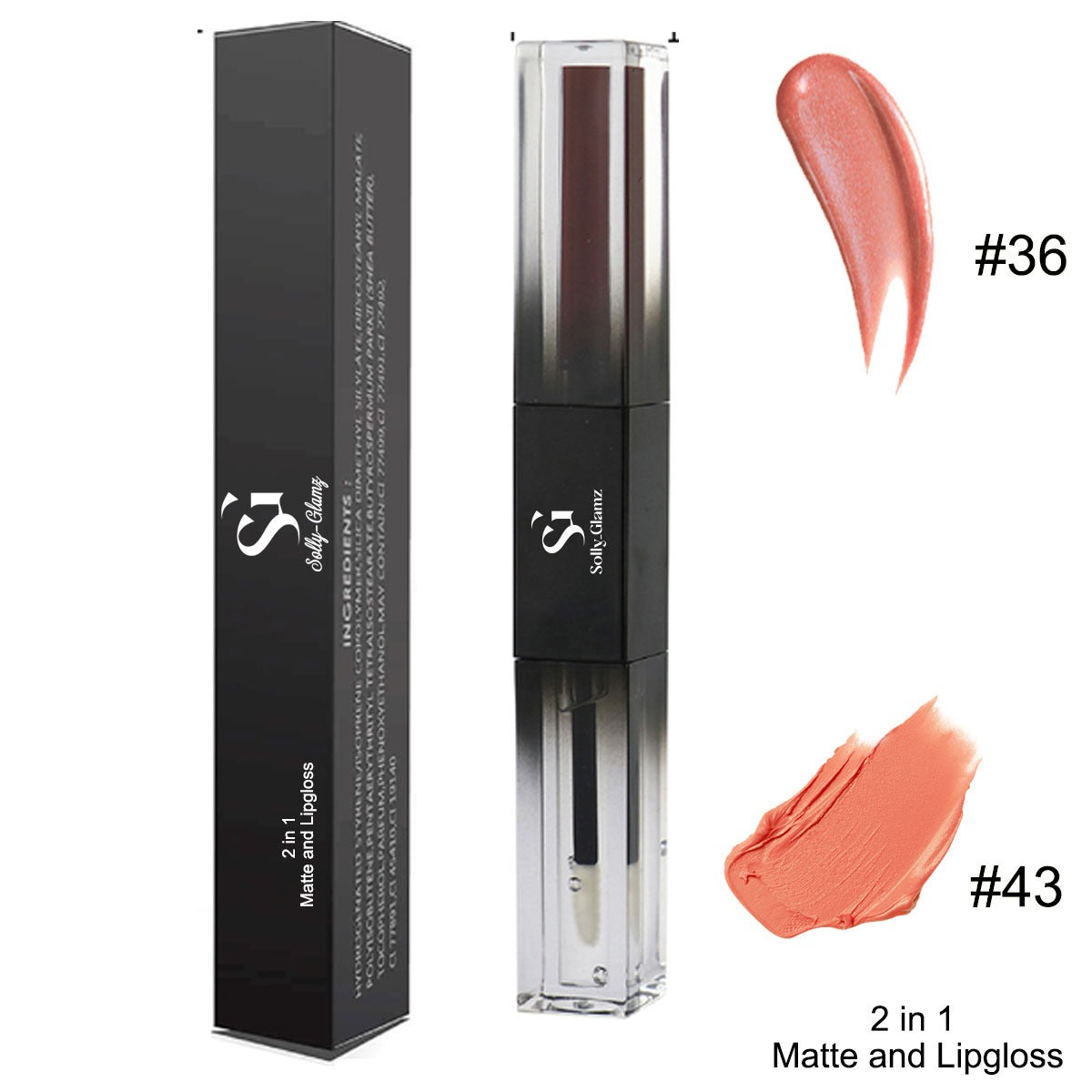 2-in-1 Matte Lipstick & Lip Gloss