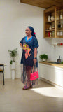 Afro Coutour Black Gown