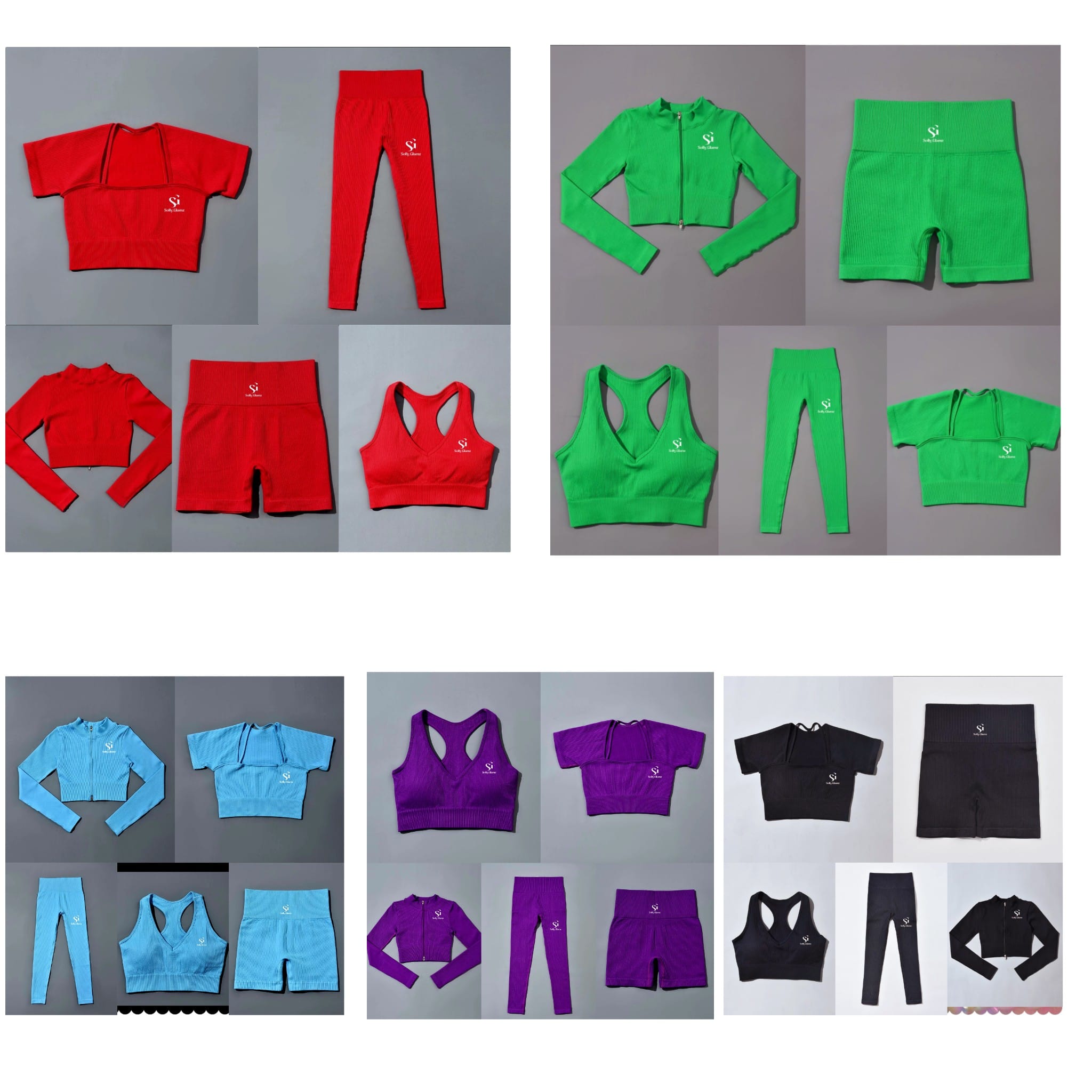 5 in 1 Female Gym wear sets