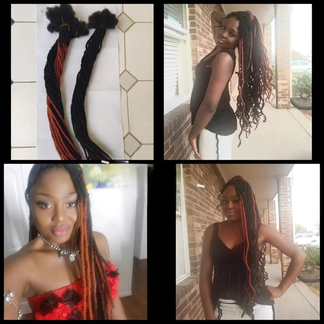 Ombre Human Hair Dreadlocks