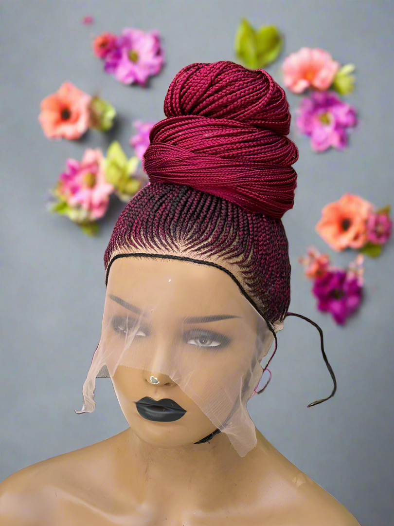 Burgundy Lace wig